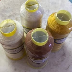 New (4) Thread Art machine embroidery Thread multicolor 100% Polyester 120D/2